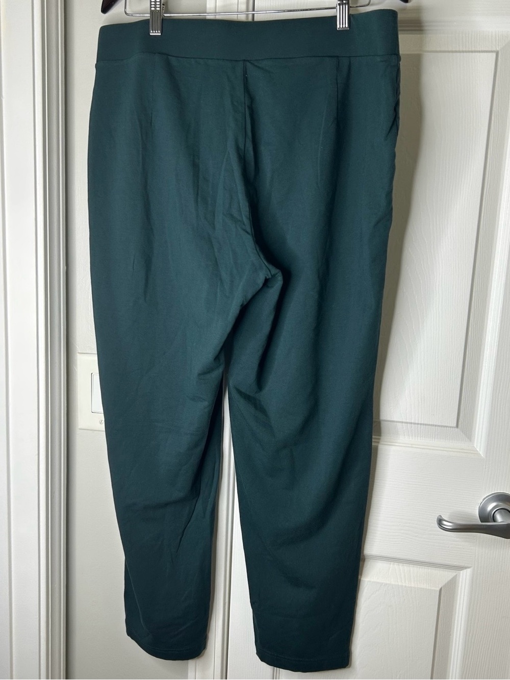Pure Jill Affinity French Terry Slim Leg Pants XL Petite Dark Teal Pima Cotton - Picture 3 of 11